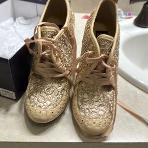 Worn for few hours for pictures like brand new bootie heels